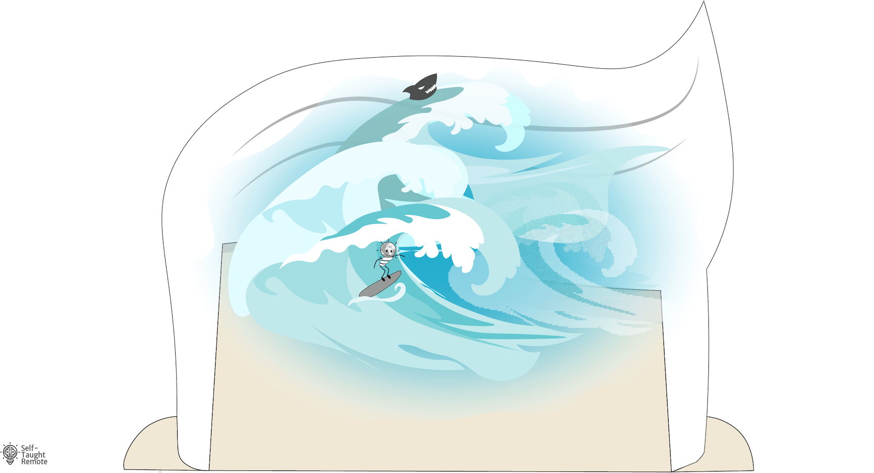 Image for post: Take off your brain waves to accelerate your self-education 🌊🏄‍♂️ 🧠